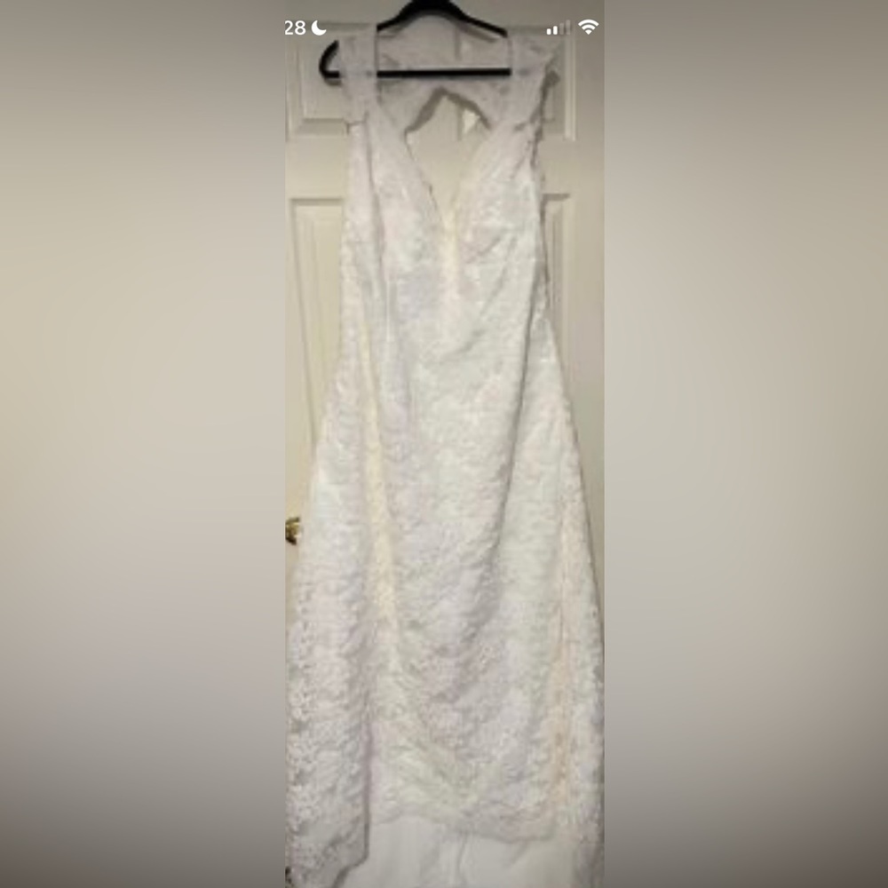 Off white bridal gown size 24.